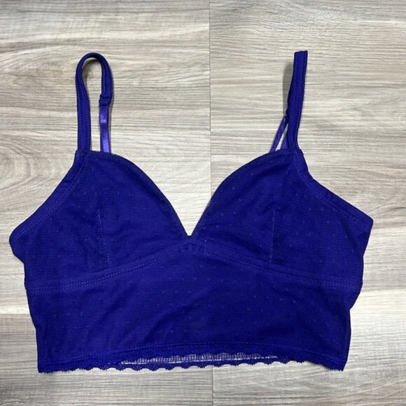 Zenana purple lace bralette crop top size small - Picture 4 of 7